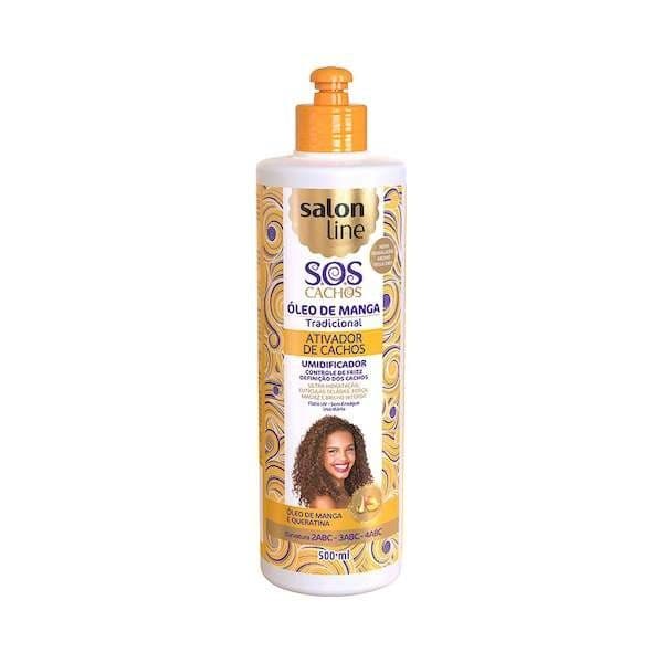 Salon Line SOS Ativador Cachos Óleos Manga Tradicional Frasco 500ml