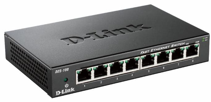 D-Link DES-108 Preto