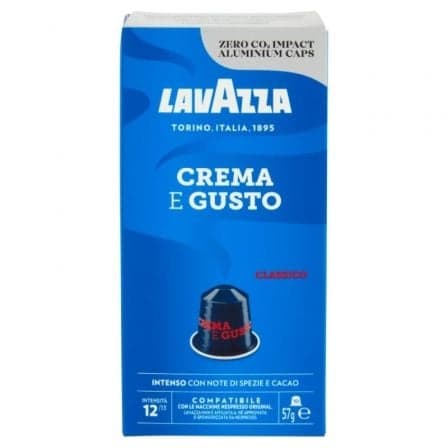Lavazza Cápsulas Crema e Gusto Clásico para Máquinas de Café Nespresso Caixa com 10 Unidades