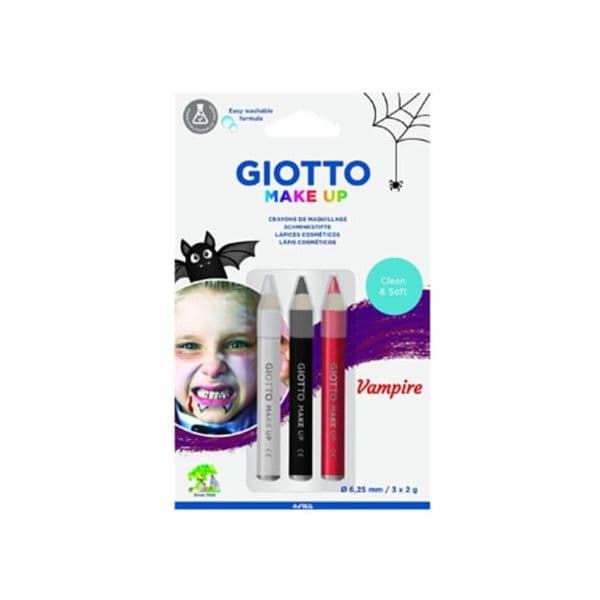 Giotto Lápis Facial Make Up Vampiro 3 Cores