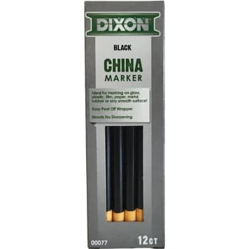 Lyra 12 un. Lápis Dermatográfico Dixon China Marker Preto