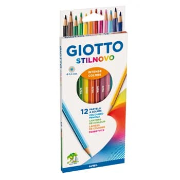Giotto Lápis de Cor Stilnovo Aguarela 18cm 12 un.