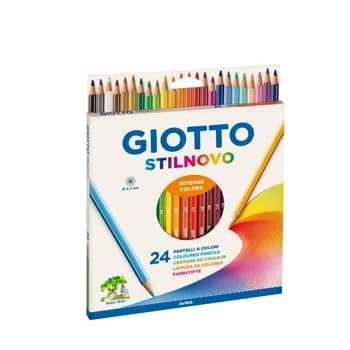 Giotto Lápis de Cor Stilnovo Aguarela 18cm 24 un.
