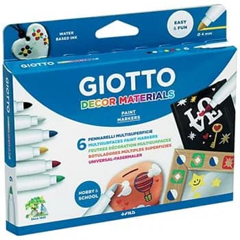 Giotto Marcadores Decor Materials 6 un.