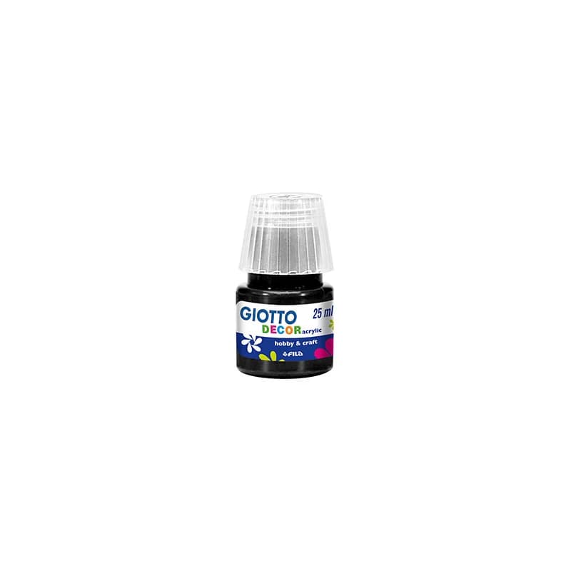 Giotto Guache Líquido Decor Acrilico 25ml Preto