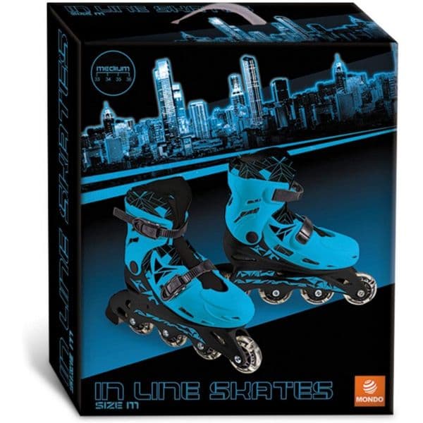 Mondo Toys Patins em Linha - Azul - 28330