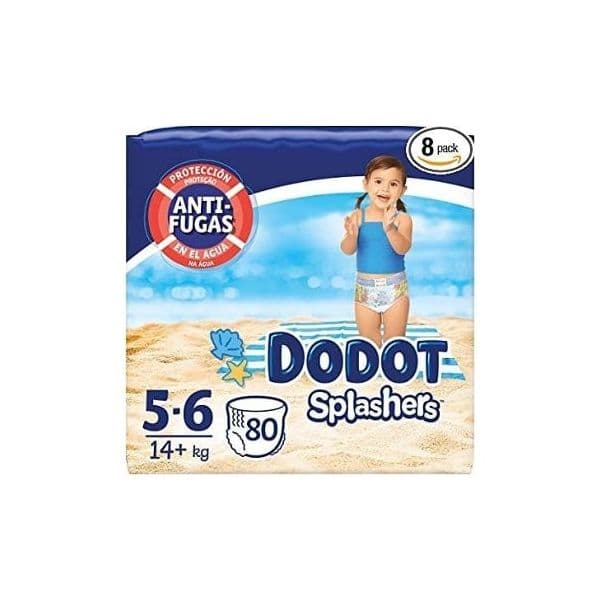 Fraldas Dodot Splashers T5 (+14kg) 80 unidades
