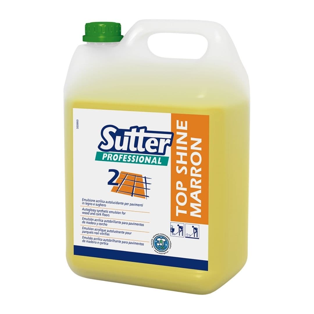 Sutter Top Shine Marron - Emulsão acrílica auto brilhante para pavimentos de madeira e cortiça 5kg