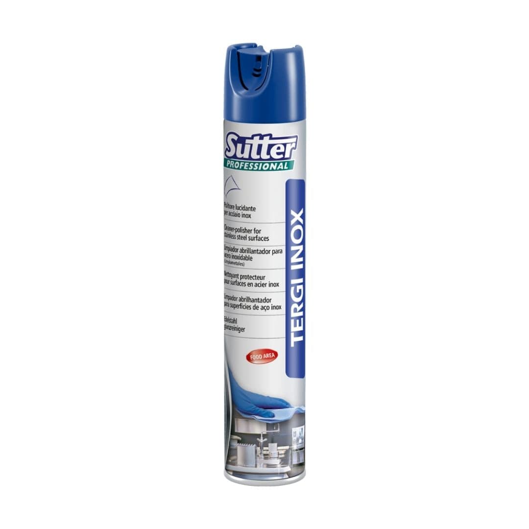 Sutter Tergi Inox - Limpa e Dá Brilho a Superfícies em Aço Inoxidável Pronto a Usar 500ml