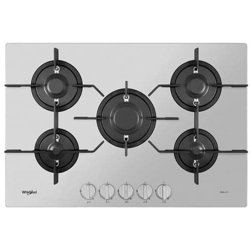 Placa a Gás Whirlpool PMW 75D2/IXL | 75 cm | 5 Zonas | Cinzento