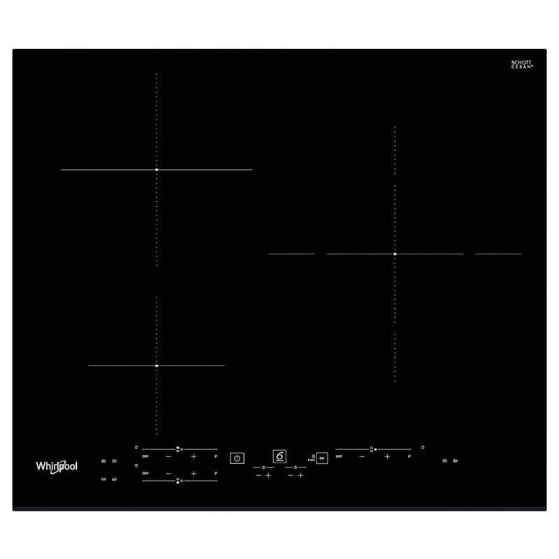 Whirlpool WS B2360 BF placa Preto Embutido 60 cm Placa com zona d