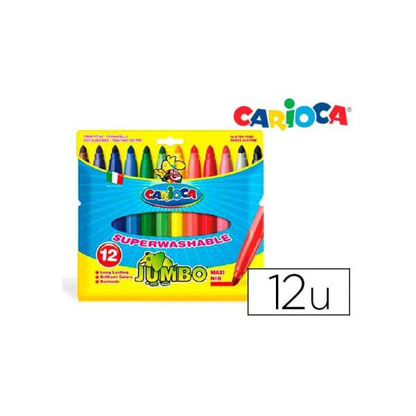 Carioca 12 un. Marcadores Jumbo