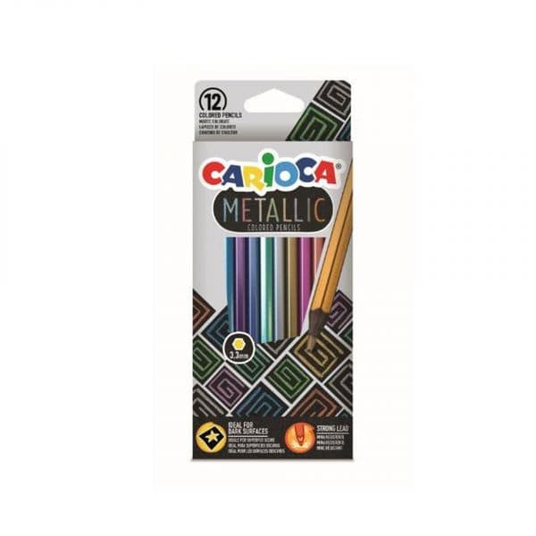 Carioca Lápis de Cor Metallic 12 Cores