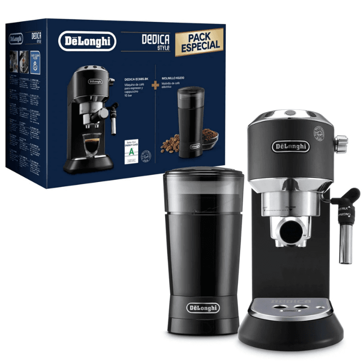 Máquina de Café Delonghi Espresso Manual Dedica + Moinho