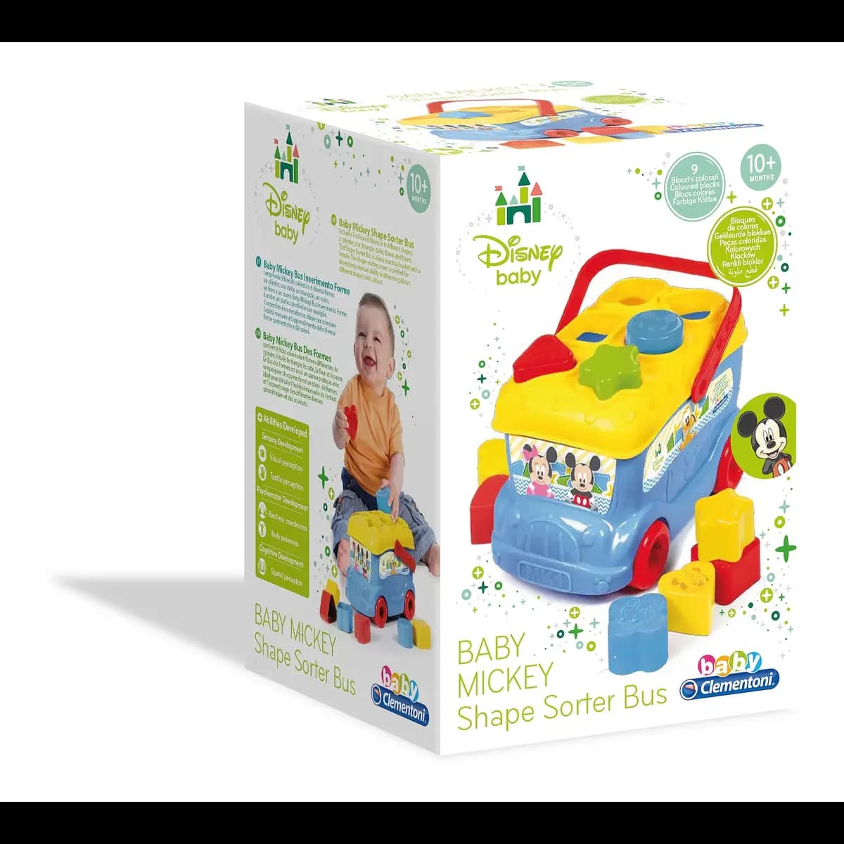Clementoni Mickey, Autocarro Formas e Cores - 14395