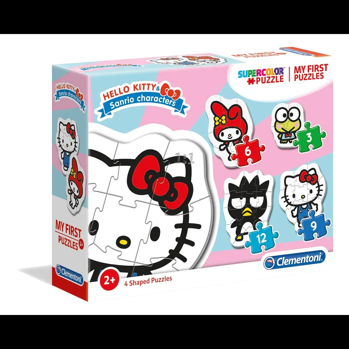 Puzzle 3+6+9+12 pçs - Hello Kitty