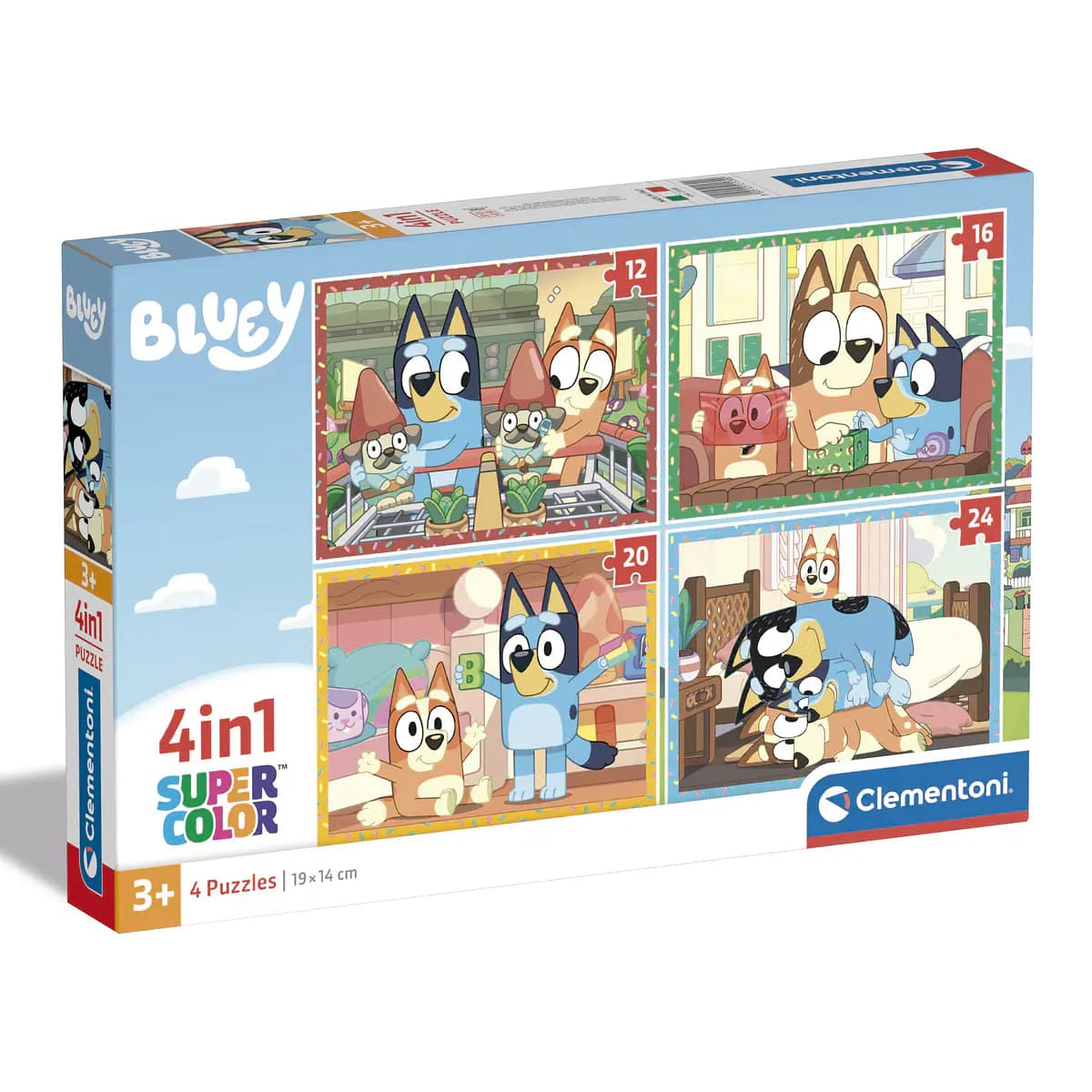 Clementoni Puzzle Progressivo Bluey 4 em 1