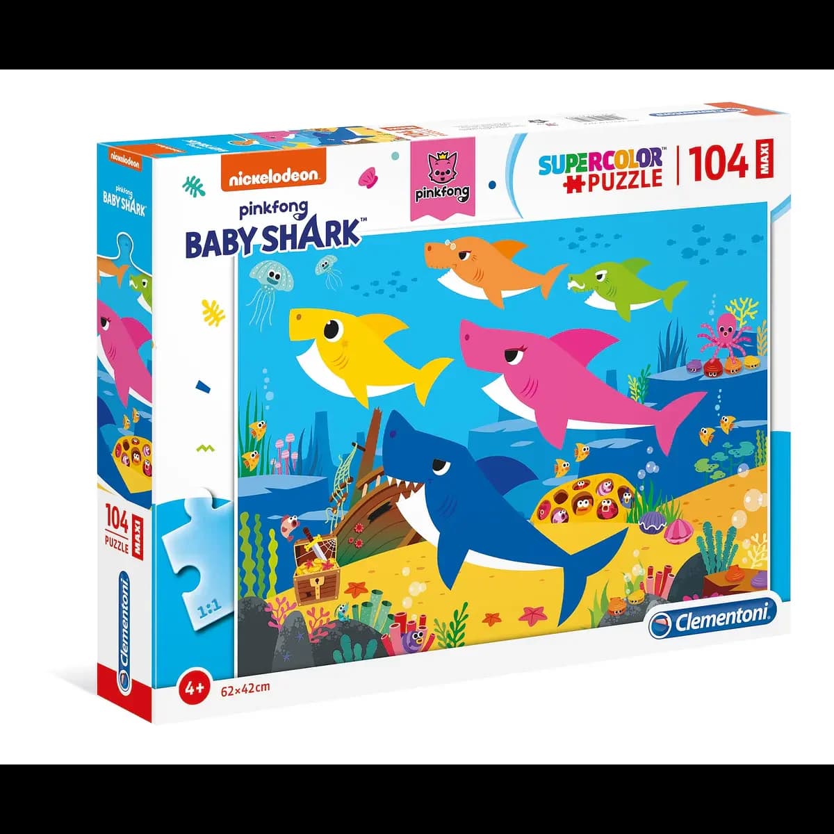 Puzzle Maxi 104 pçs - Baby Shark