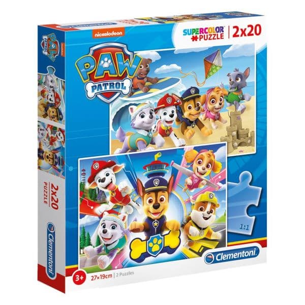 Clementoni Puzzle 2x 20 Peças - Patrulha Pata