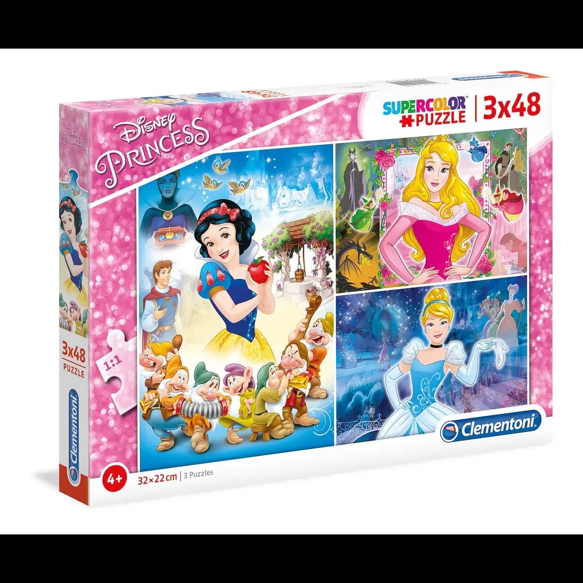 Puzzle 3 x 48 pçs - Princesas