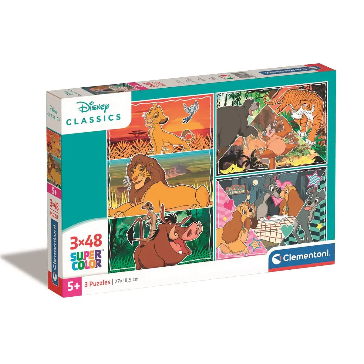 Puzzle 3 x 48 pçs - Disney Classics