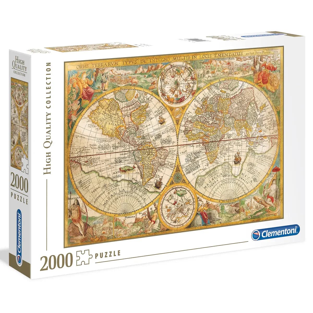 Clementoni Puzzle 2000 Peças - Mapa Antigo - 32557