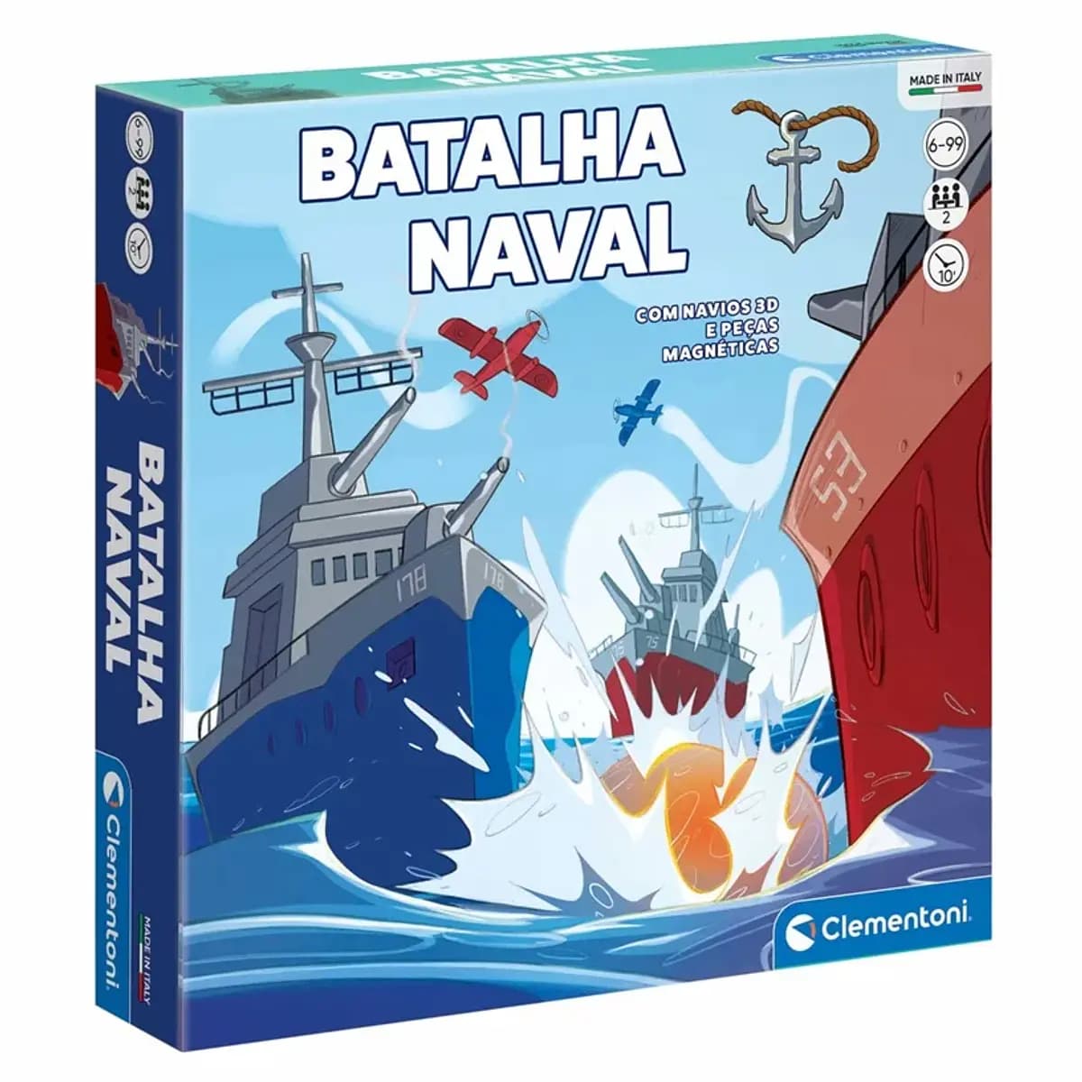Clementoni Jogo de Mesa Batalha Naval