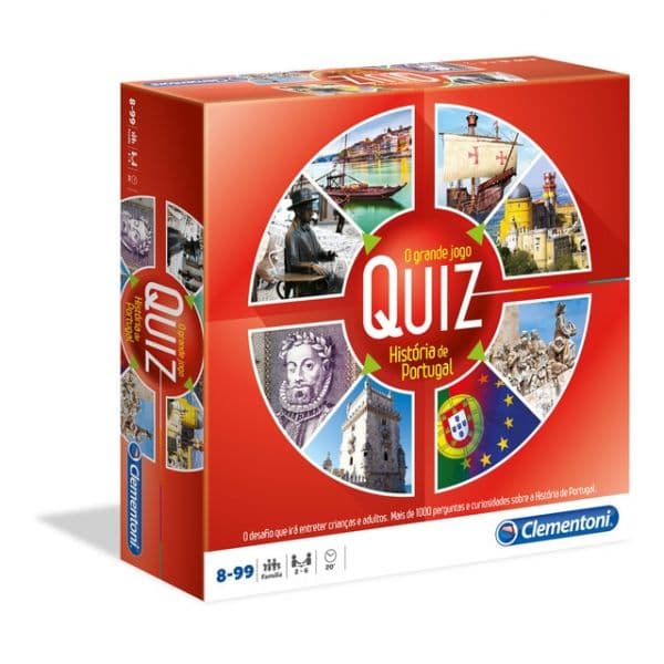 Clementoni Jogo Tabuleiro O Grande Jogo Quiz História de Portugal - 67574