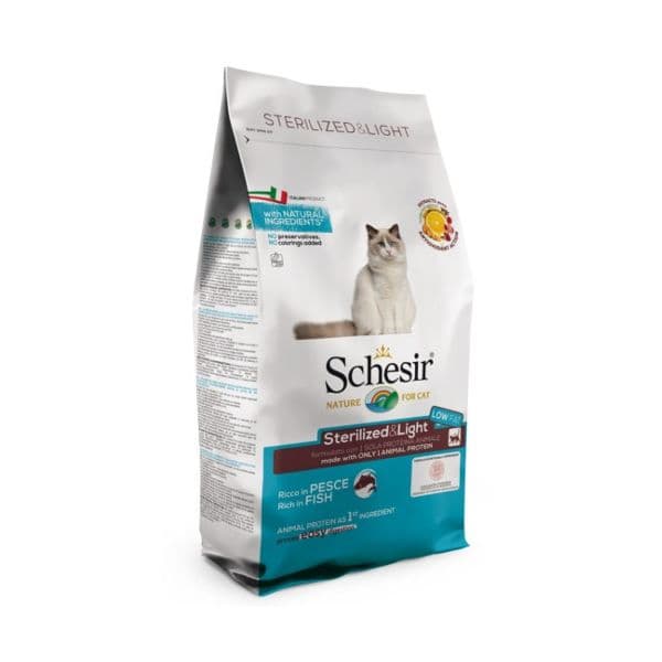 Schesir Nature Sterilized & Ligh Adult Fish 1,5Kg