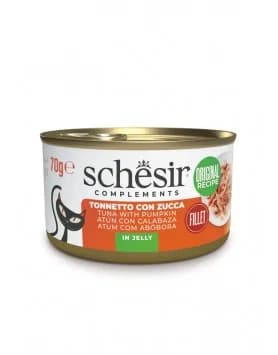Ração Húmida Schesir Atum e Abóbora em Gelatina 70g