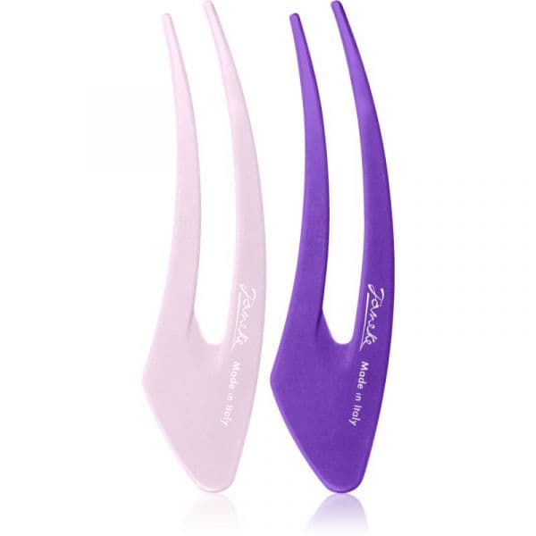 Janeke Hair Clip Ganchos Purple 2x15 cm