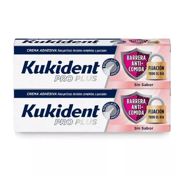 Kukident Pro Ultimate Creme Adesivo Sem Sabor 2x40g