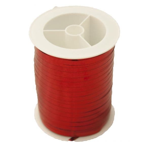 Xiz Party Supplies Bobina de Fita 4,8mmx250m Metalizada Vermelho