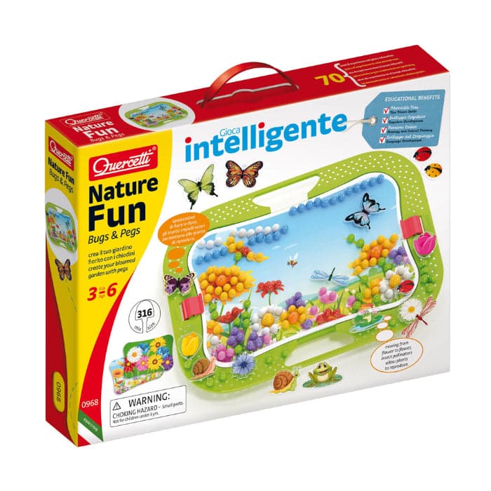 Quercetti Jogo Natureza Insetos 320 Peças - QCT00968