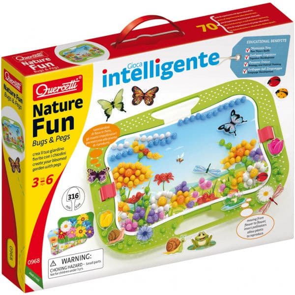 Quercetti Jogo Natureza Insetos 320 Peças - QCT00968