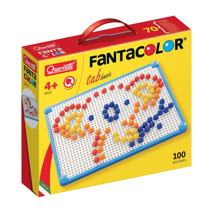 Quercetti Jogo Arte Visual Pixel 100 Pinos 4 Cores - QCT02122