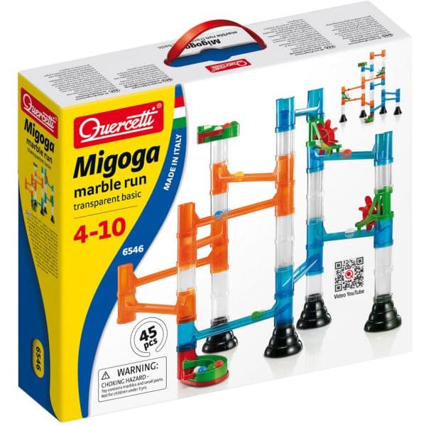 Quercetti Jogo Labirinto Migoga Transparente 45 Peças - QCT06546