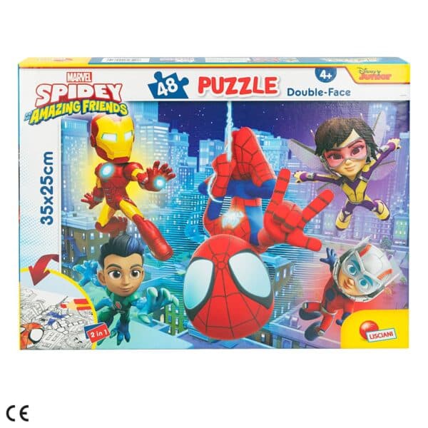 Lisciani Puzzle 48 Peças Dupla Imagem Homem Aranha 4+