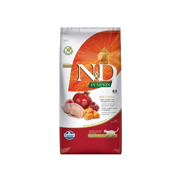 Farmina N&d Pumpkin Neutered Codornizes & Romãs Cat 5Kg