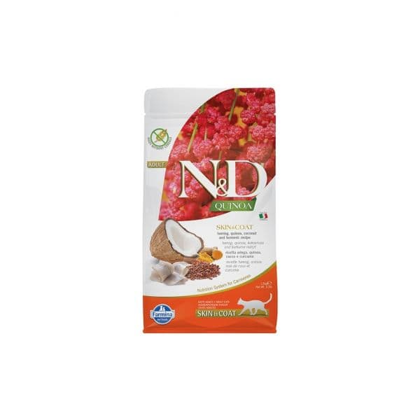 Farmina N&D Quinoa Skin & Coat Adulto Arenque Cat 5Kg