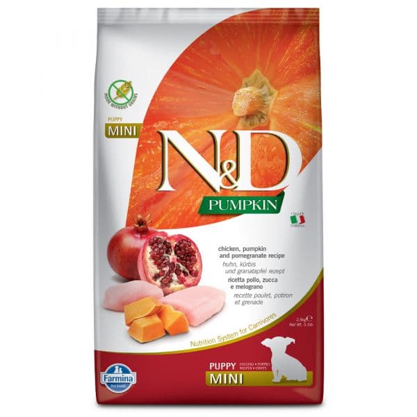 Farmina N&D Pumpkin Puppy Mini Frango & Romã 2,5Kg