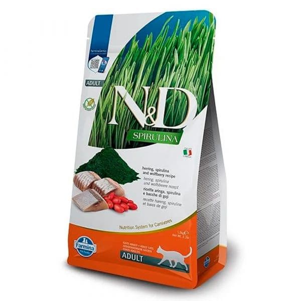 Farmina N&D Spirulina Arenque Gato Adulto 1.5kg
