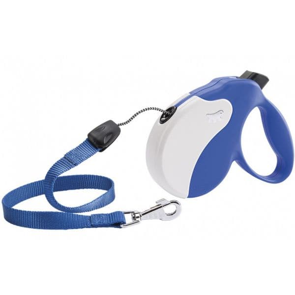 Ferplast Trela Rodante Cordón Amigo 15 cm 5 Metros de Nylon Azul 501483