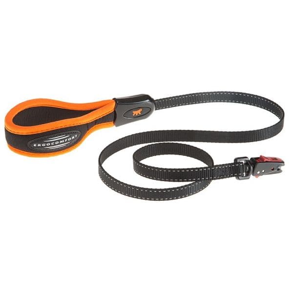 Ferplast Trela Ergocomf 2 x 120 cm Nylon/pu Negro/naranja 498925