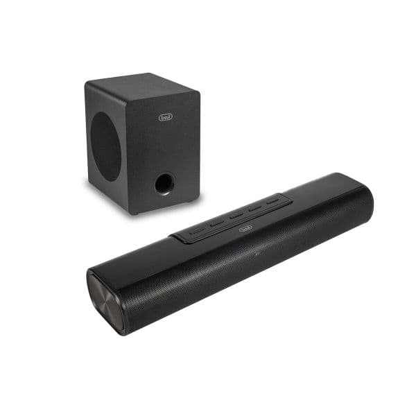 Soundbar Trevi SB 8380 SW 90W 2.1 Canais Subwoofer Sem Fio Bluetooth HDMI USB Preto