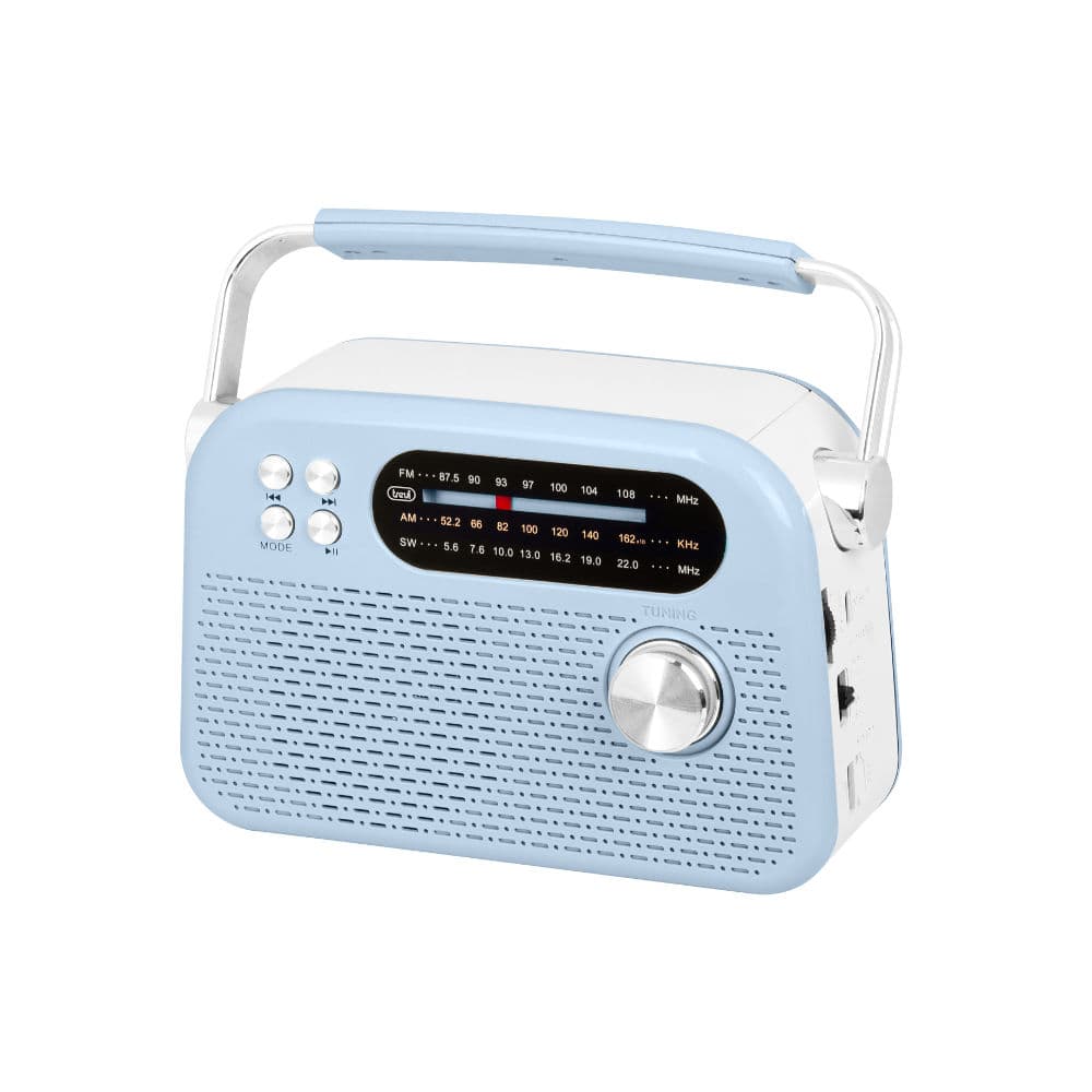 Rádio Wireless Portátil com USB/Micro SD – Azul