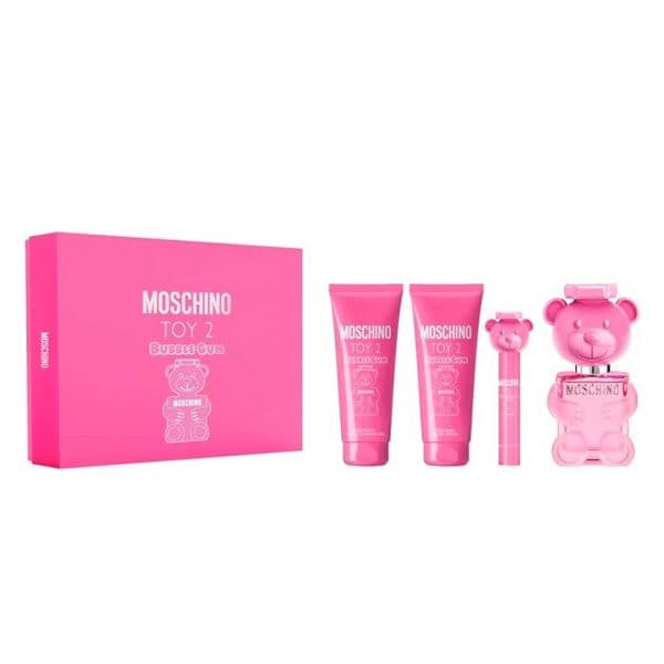 Moschino Toy 2 Bubble Gum Eau de Toilette 100ml + Shower Gel 100ml + Body Lotion 100ml + Eau de Toilette 10ml Coffret