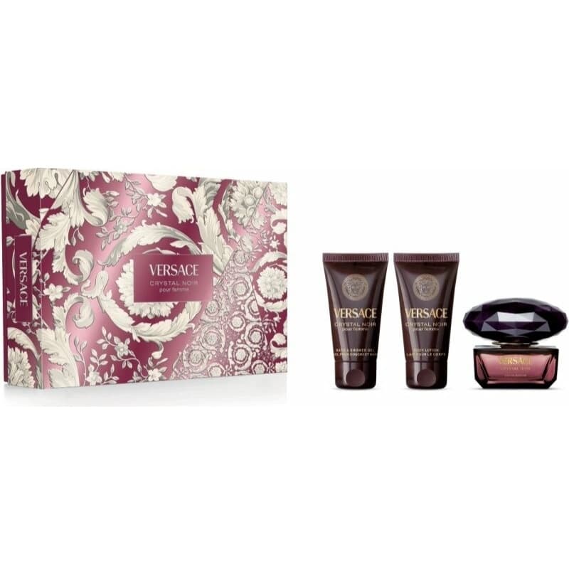 Crystal Noir Gift Set EDT 50 ml, Crystal Noir Body Lotion 50 ml and Shower Gel 50 ml Crystal Noir
