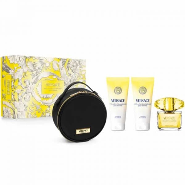 Versace Yellow Diamond Woman Eau de Toilette 90ml + Leite Corporal 100ml + Gel de Banho 100ml Coffret