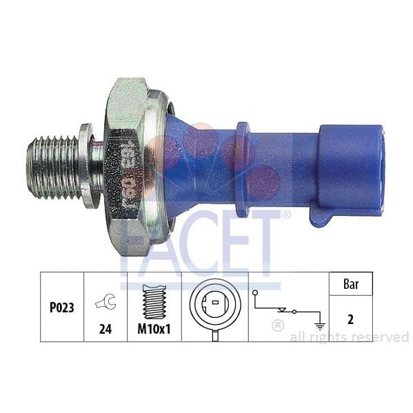 Facet Interruptor de Pressão do Óleo - 7.0163